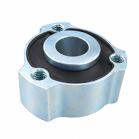 rubber bushing with metal sleeve